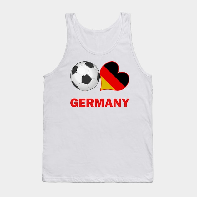 Soccer Fan Germany Tank Top by CafePretzel